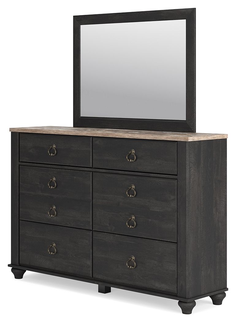 Nanforth - Two-tone - Dresser And Mirror