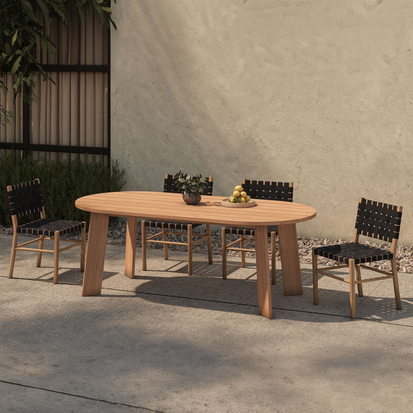 Mira - Outdoor Dining Chair - Black