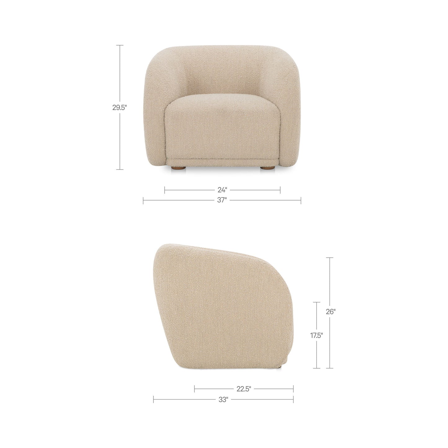 Faye - Accent Chair - Beige