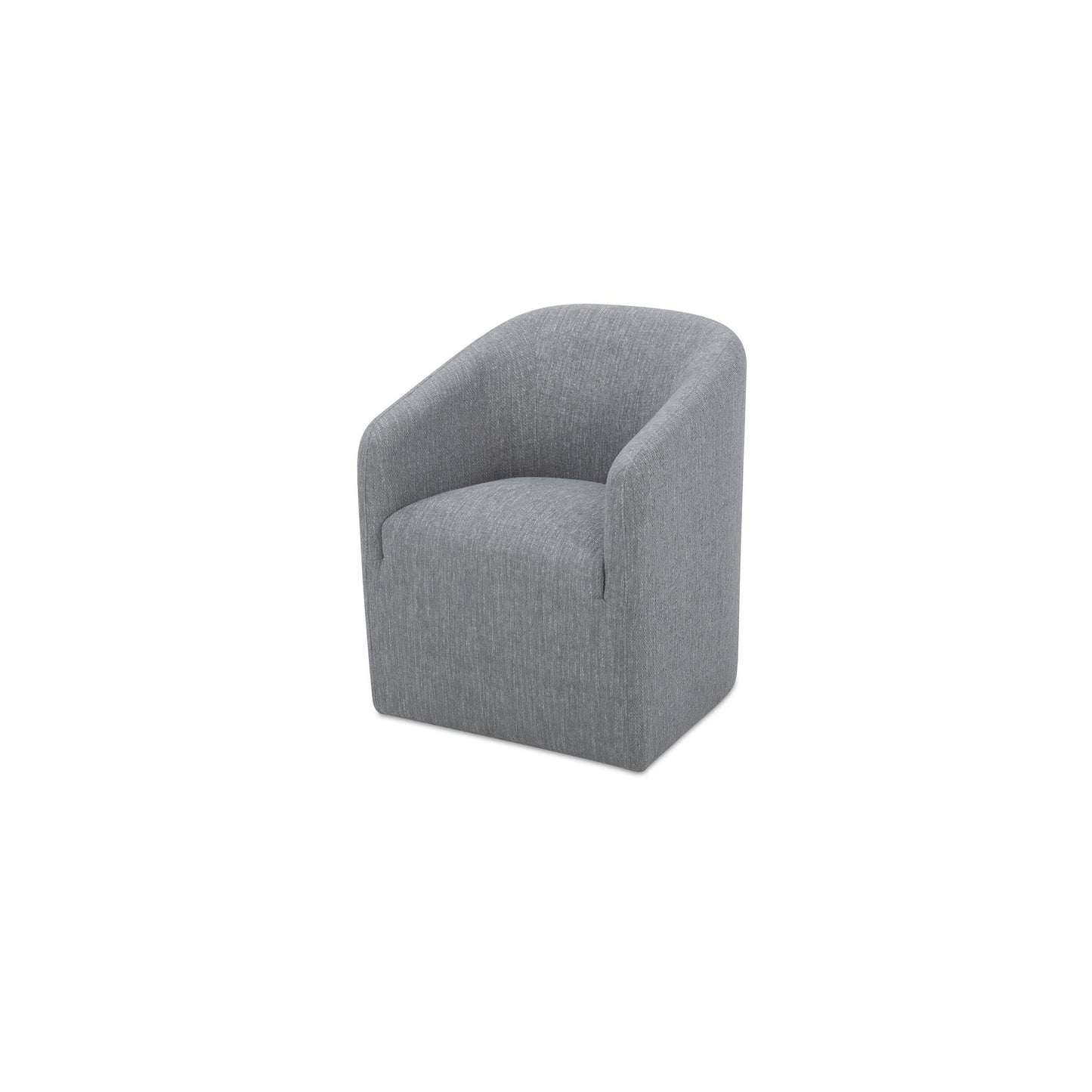 Sandy - Fabric Rolling Dining Chair - Gray