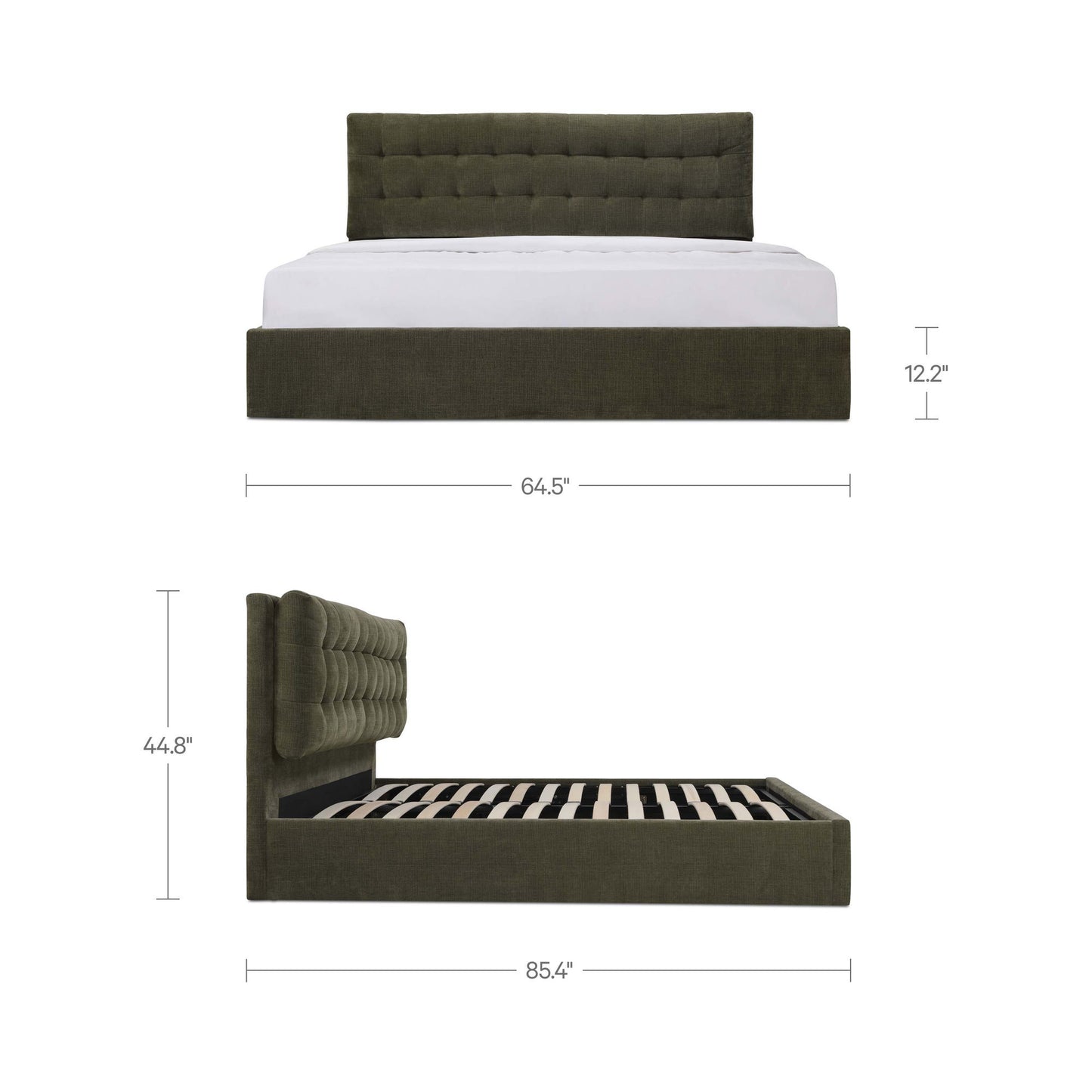 Sebastion - Queen Storage Bed - Green