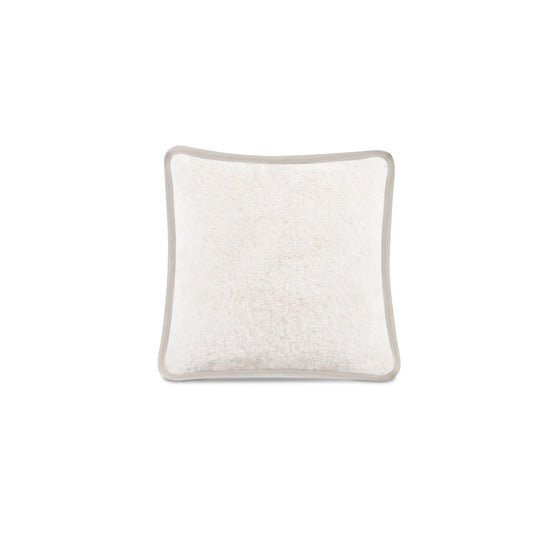 Carr - 25" Cushion - Faux Fur Cream