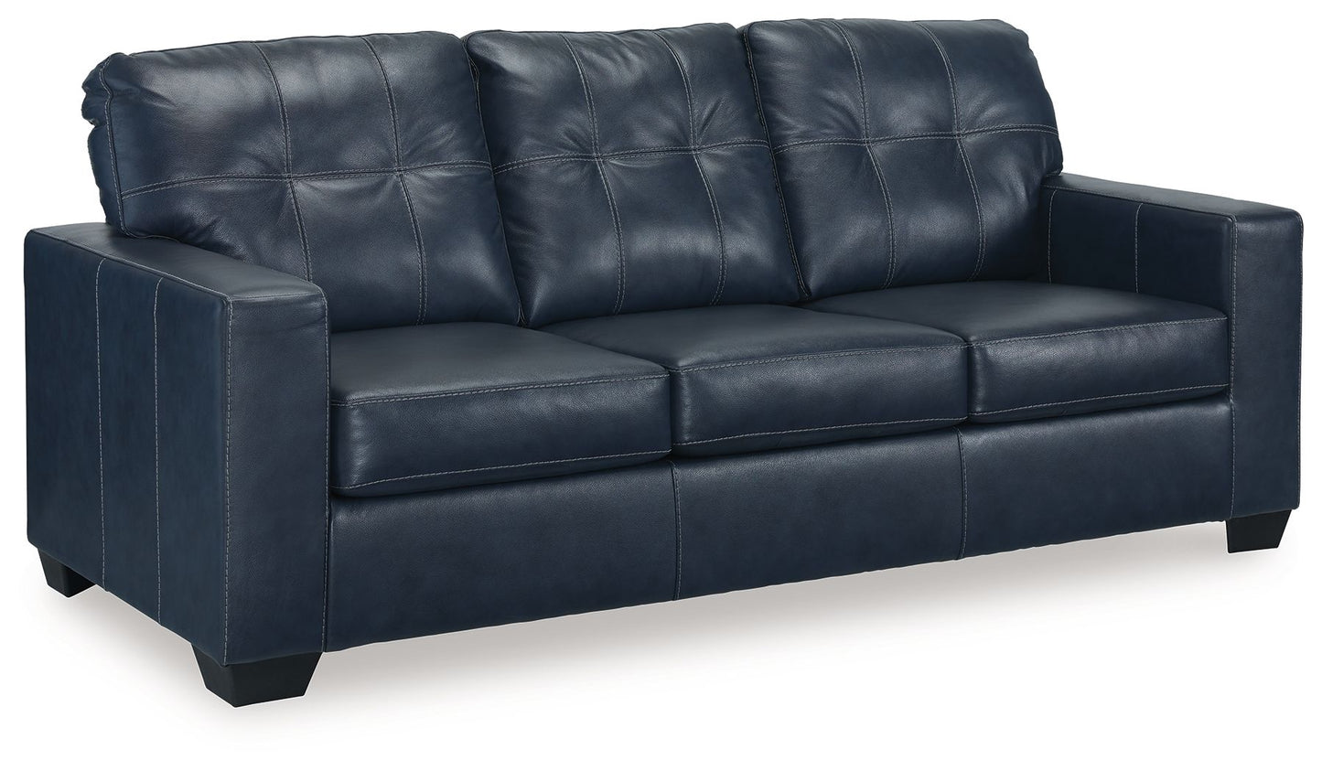 Santorine - Ocean - Queen Sofa Sleeper- Leather Match