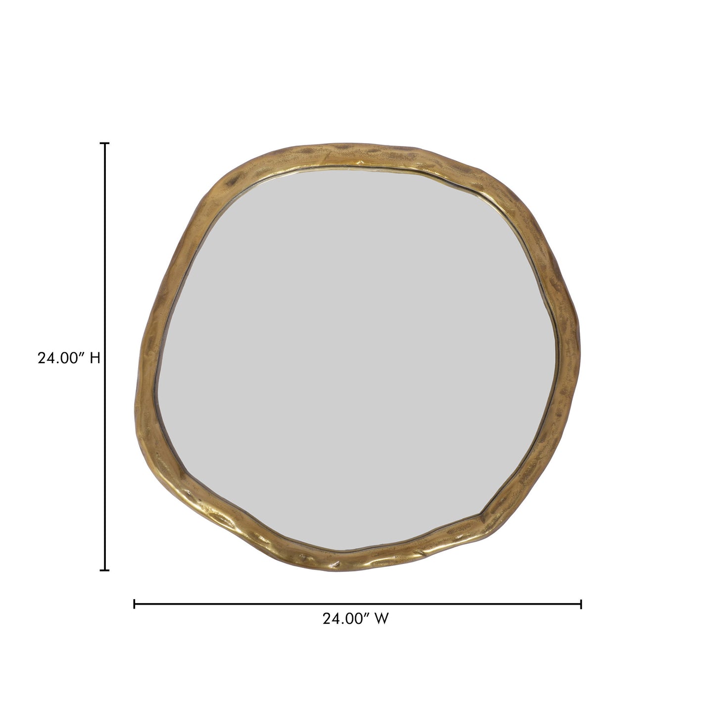 Foundry - Small Mirror - Gold
