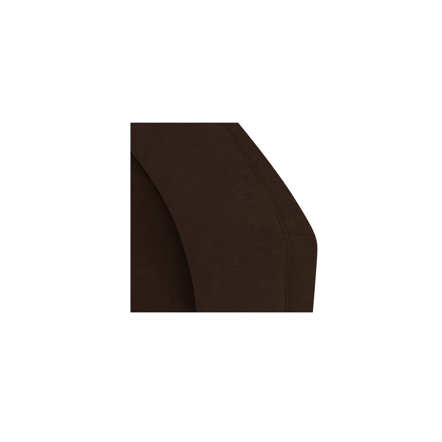 Naomi - 2 Piece Wave Modular Sectional - Dark Brown