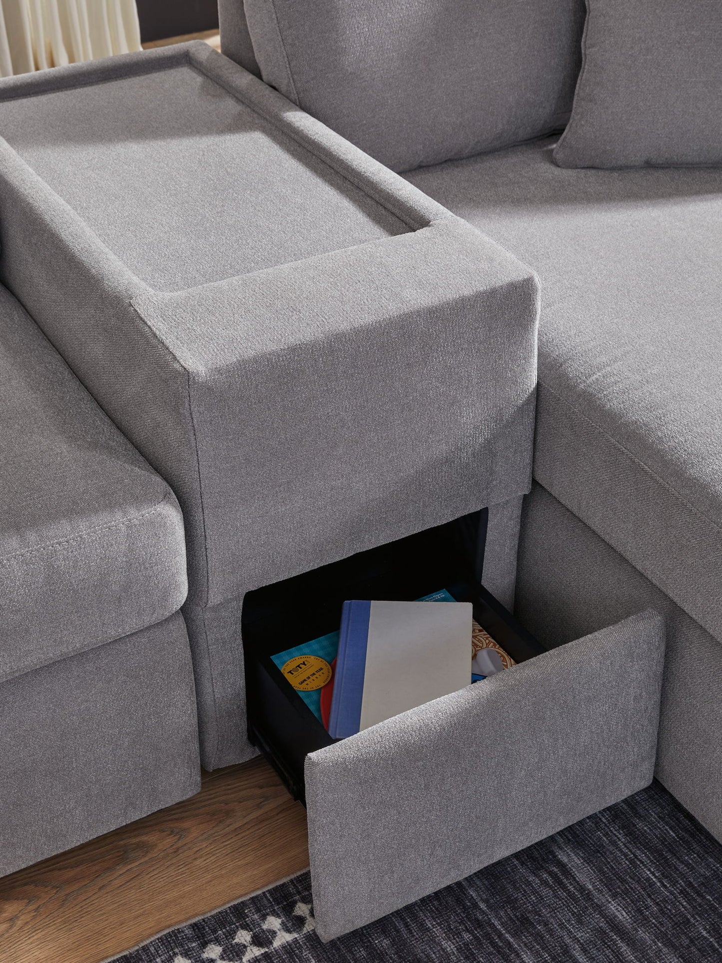 Modmax - L-Shaped Sectional - Granite