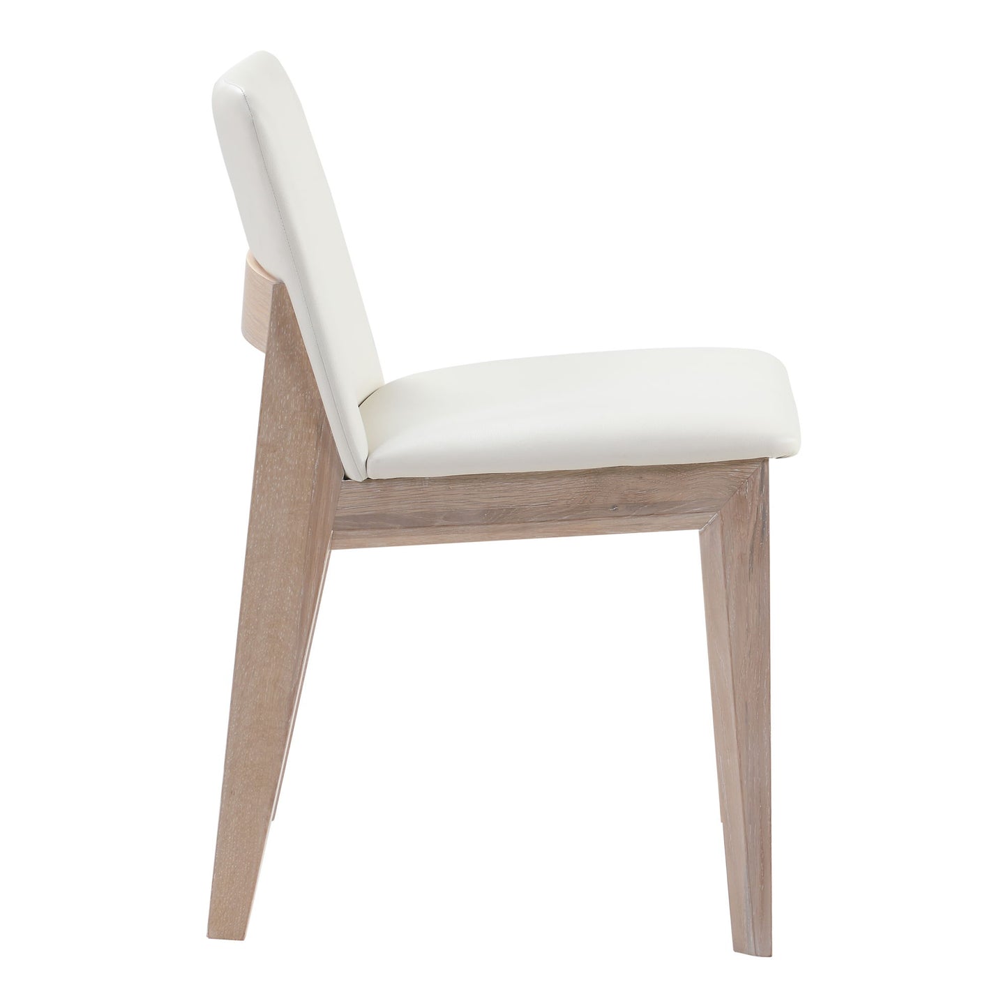 Deco - Oak Dining Chair (Set of 2) - Cream White