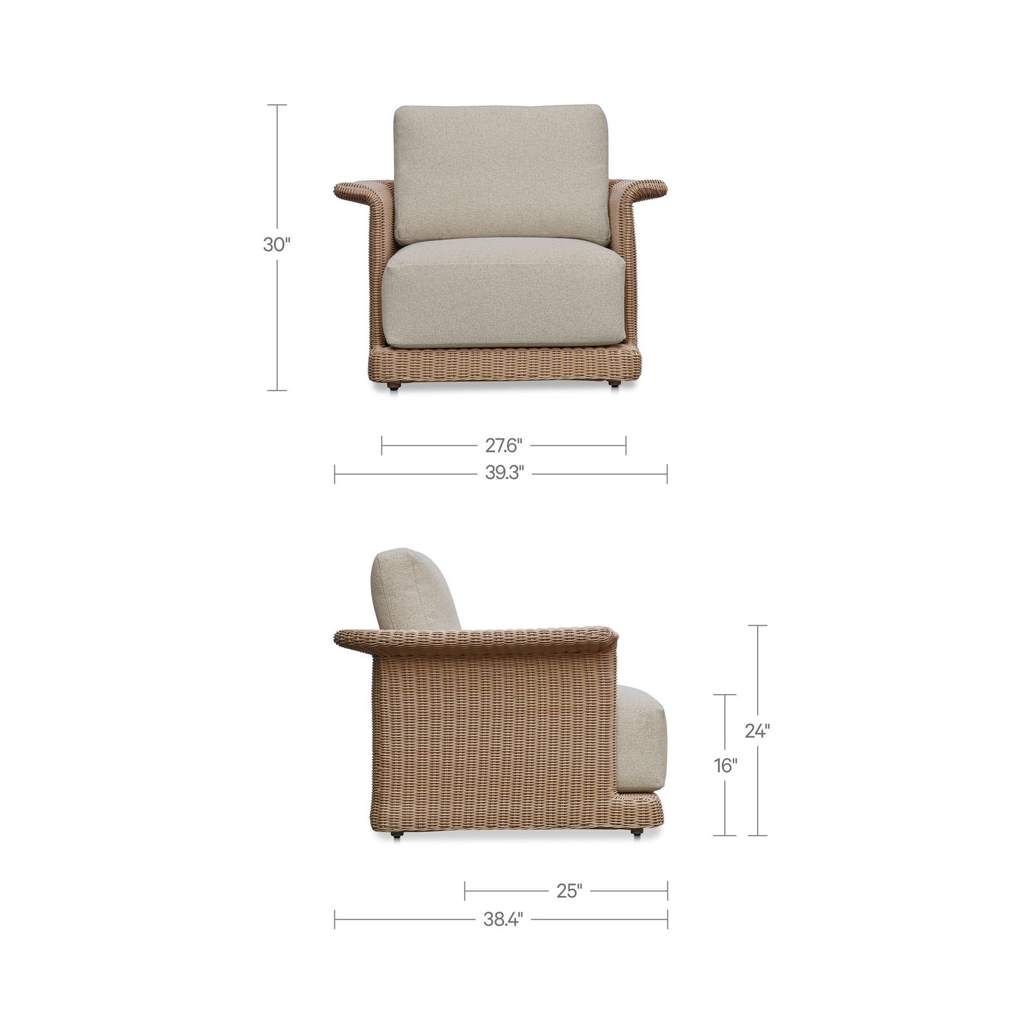 Meredith - Arm Chair - Beige