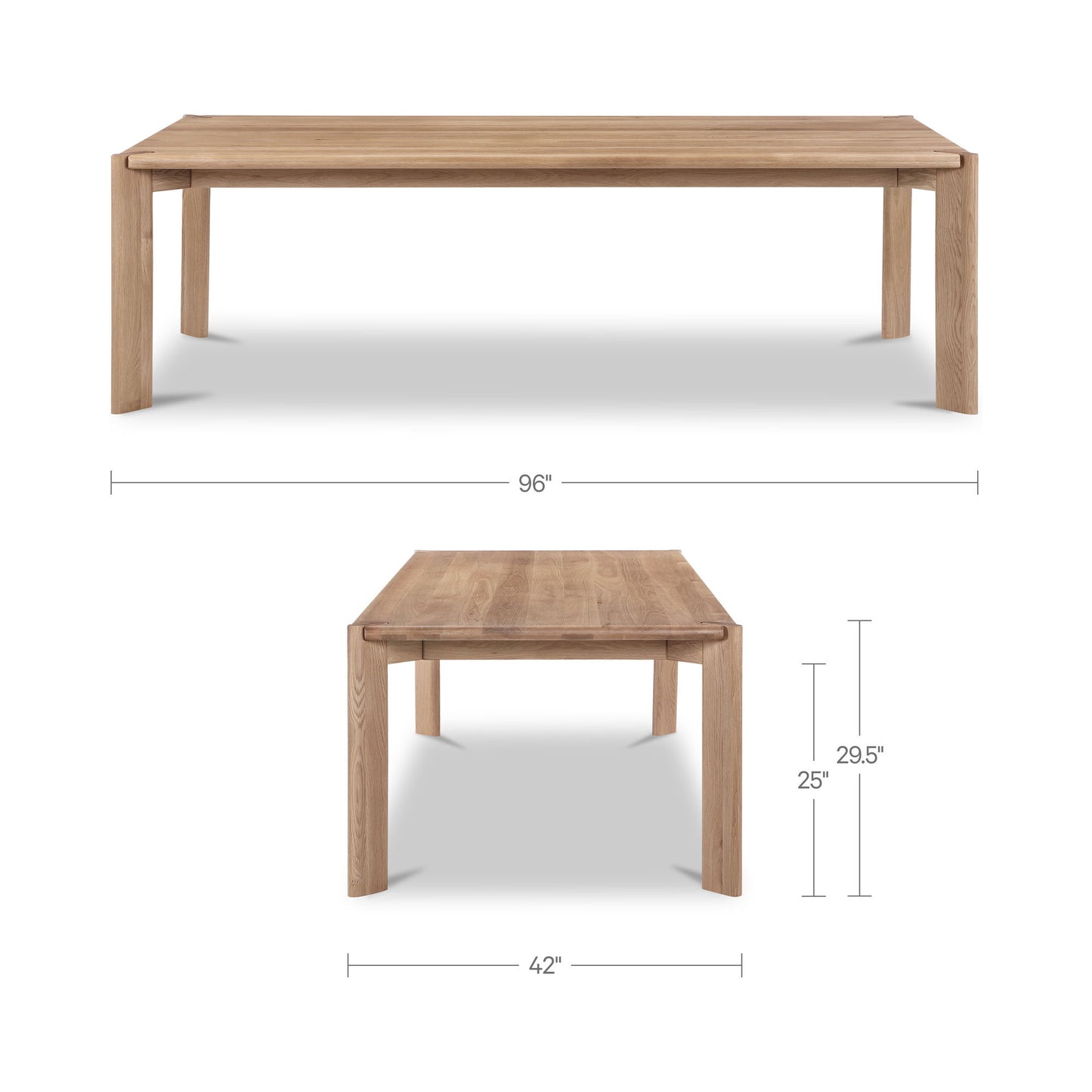 Daifuku - Large Dining Table - Brushed Oak / Natural