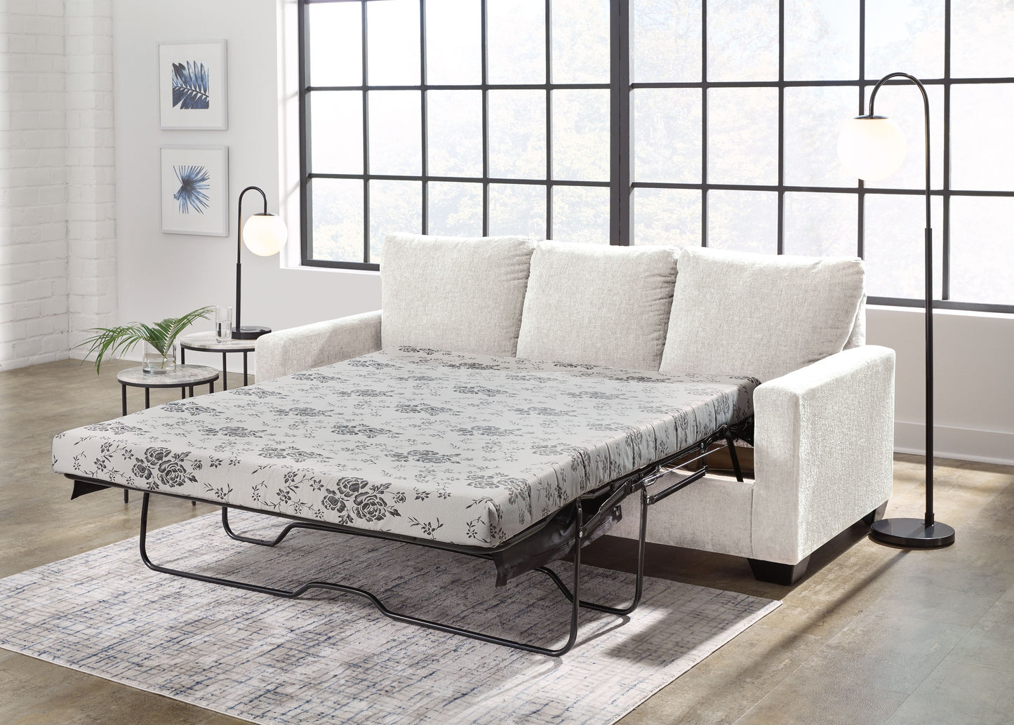 Rannis - Snow - Queen Sofa Sleeper - Fabric