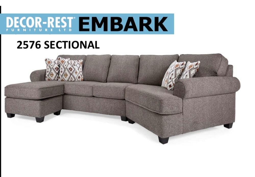 🇨🇦 Decor-Rest Furniture 2576 Sectional Express