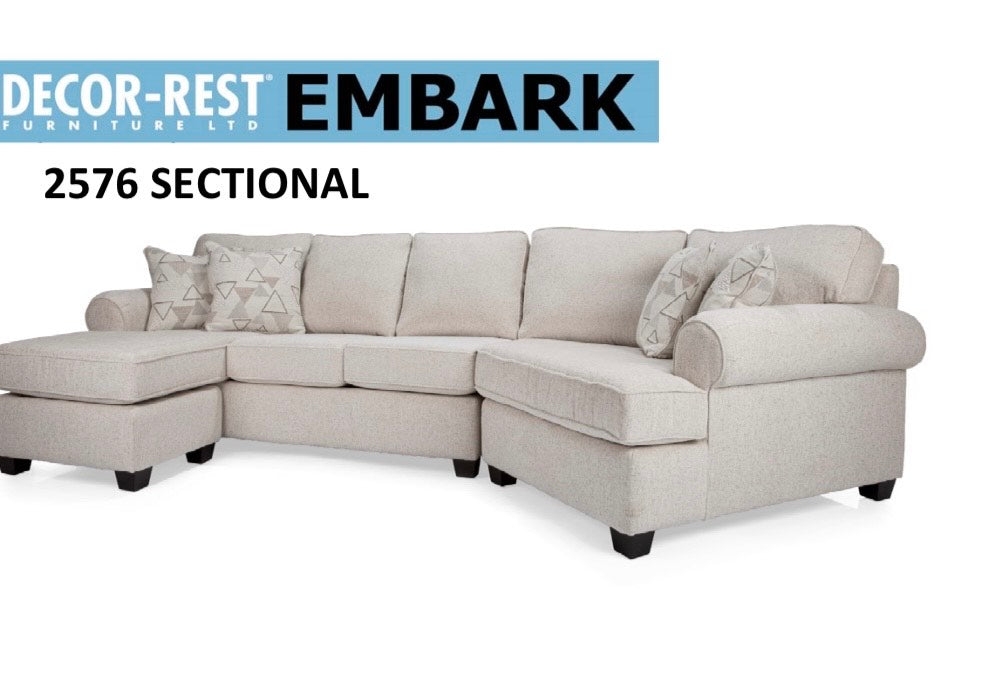 🇨🇦 Decor-Rest Furniture 2576 Sectional Express