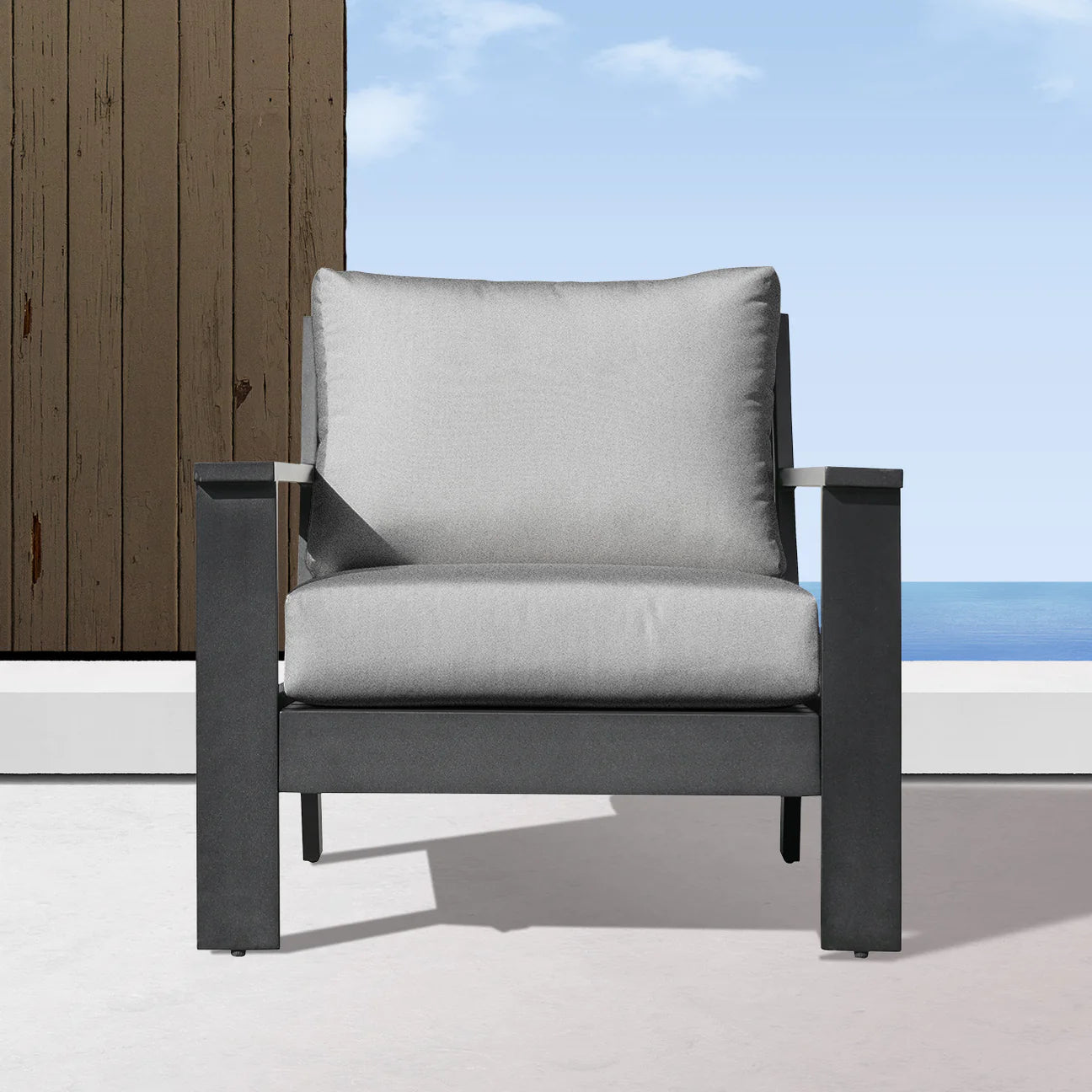 Magnolia Black Aluminum Sofa Collection With Sunbrella Fabric