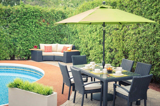 Trillium Outdoor 7 Piece Dining Set With Sunbrella® Cushion