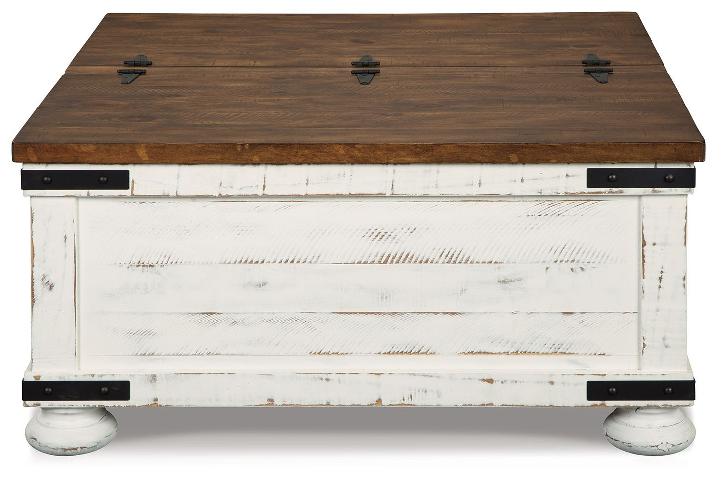 Wystfield - White / Brown - Cocktail Table With Storage