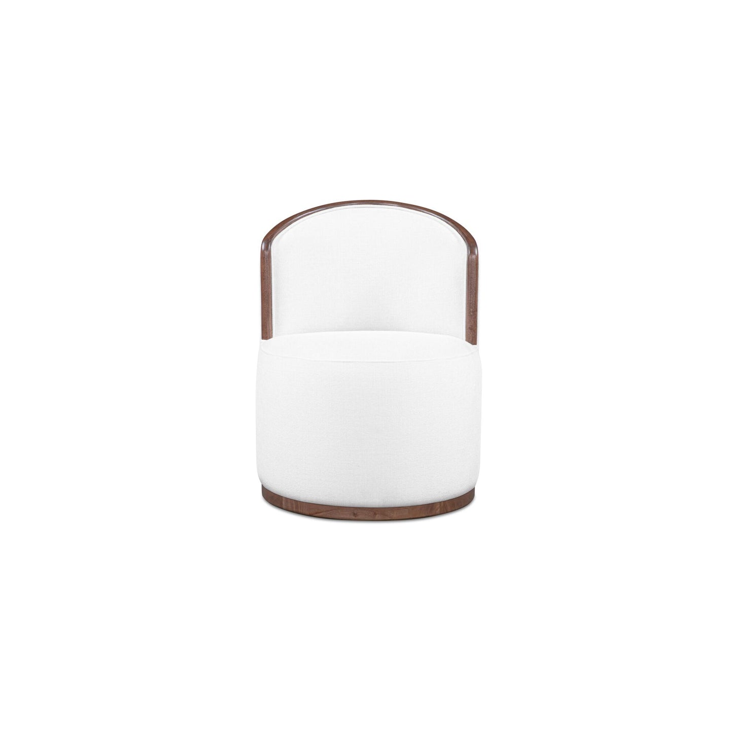 Rossi - Swivel Dining Chair - Cream / White