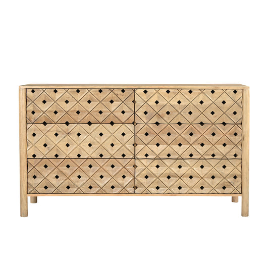 Fulton - 6 Drawer Dresser - Natural