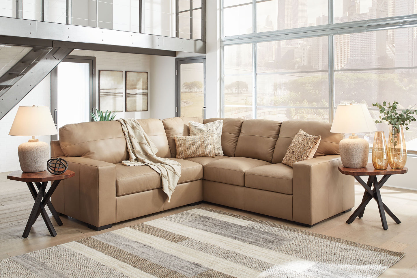 Bandon - Sectional - Leather Match