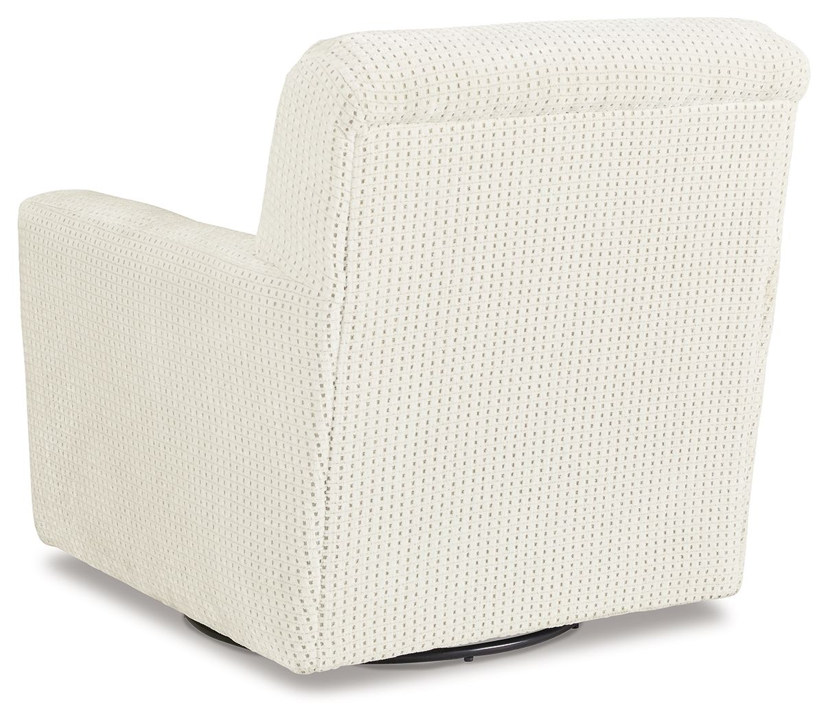 Herstow - Ivory - Swivel Glider Accent Chair - Fabric