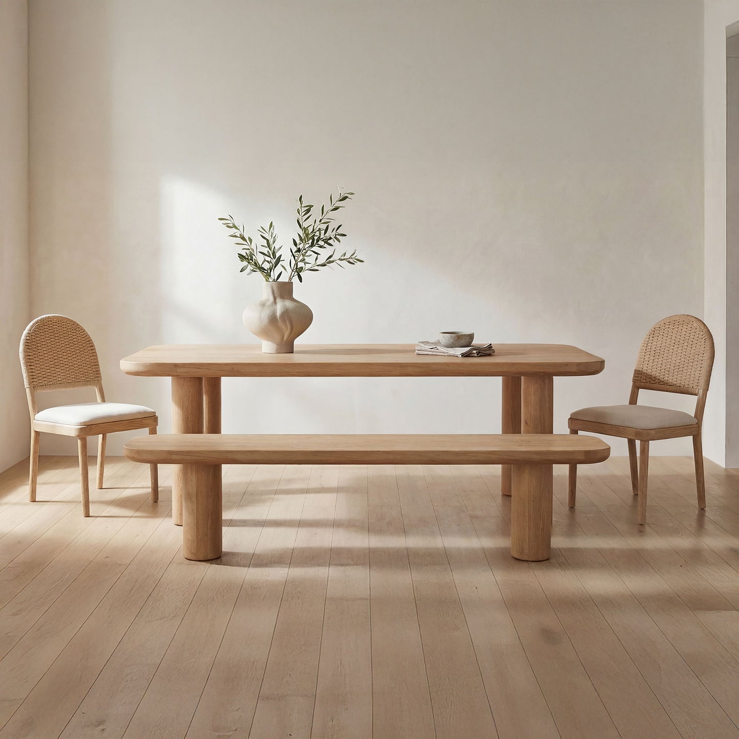 Anders - Large Dining Bench - Natural