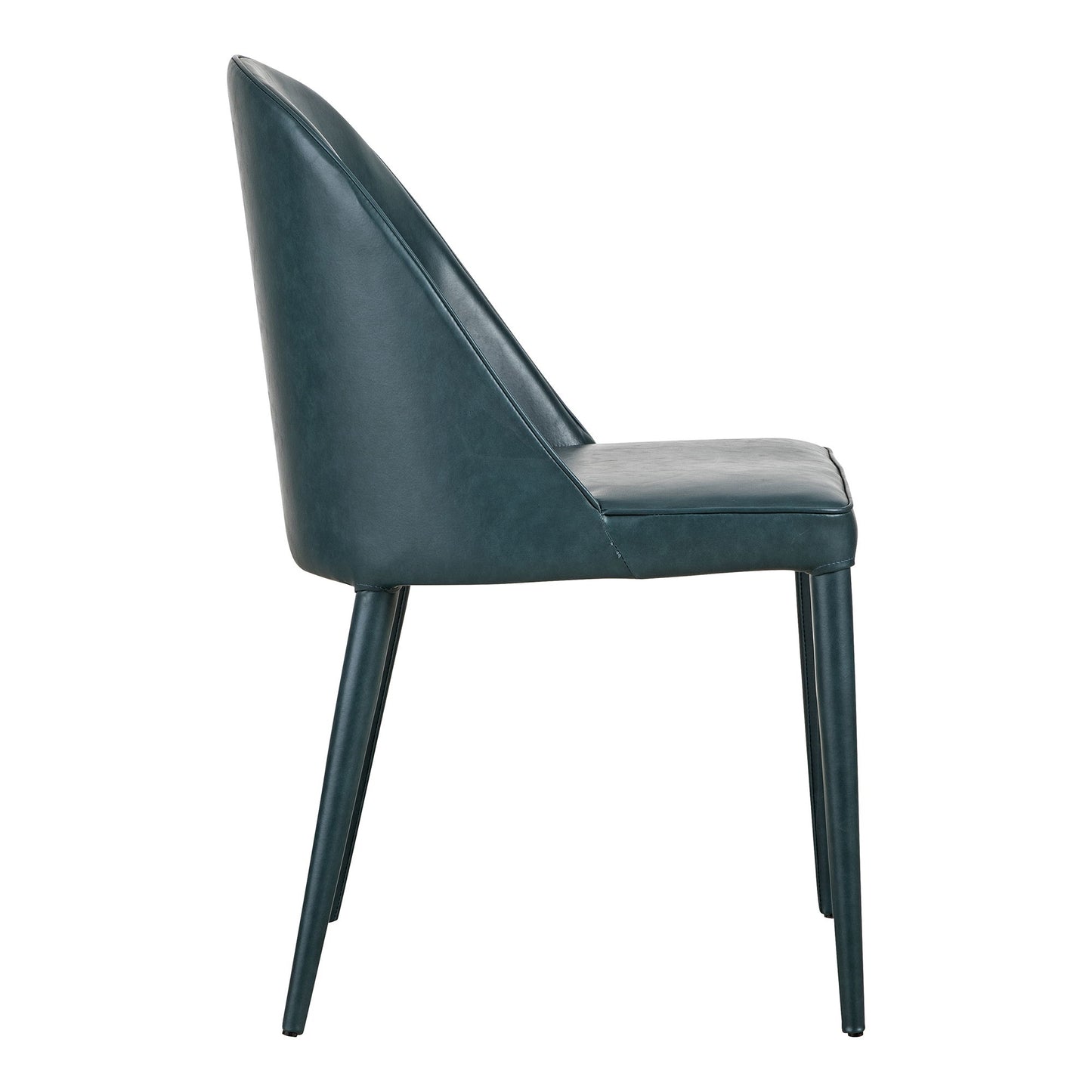 Burton - Vegan Leather Dining Chair (Set of 2) - Dark Teal