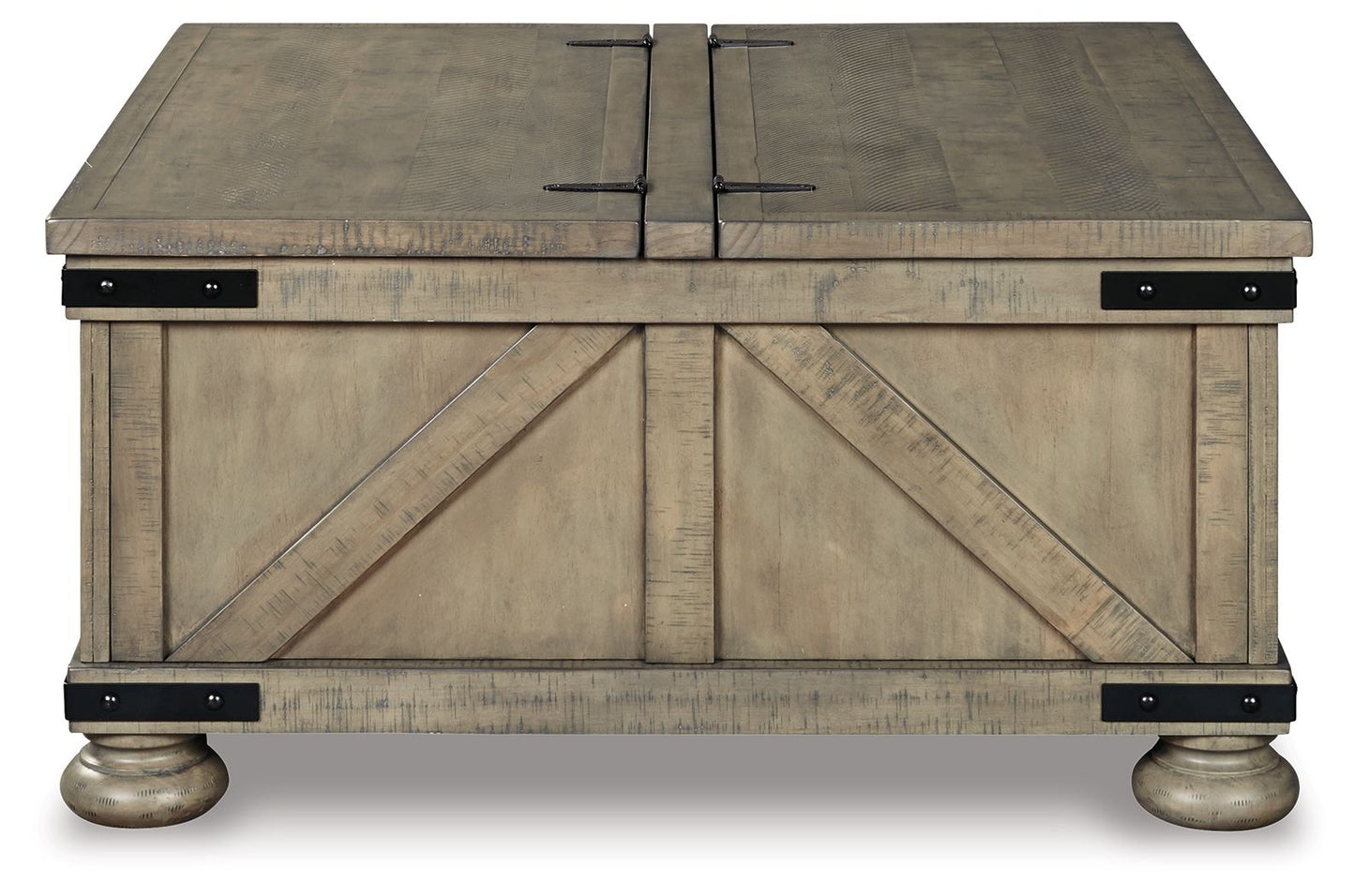 Aldwin - Gray - Cocktail Table With Storage - Square