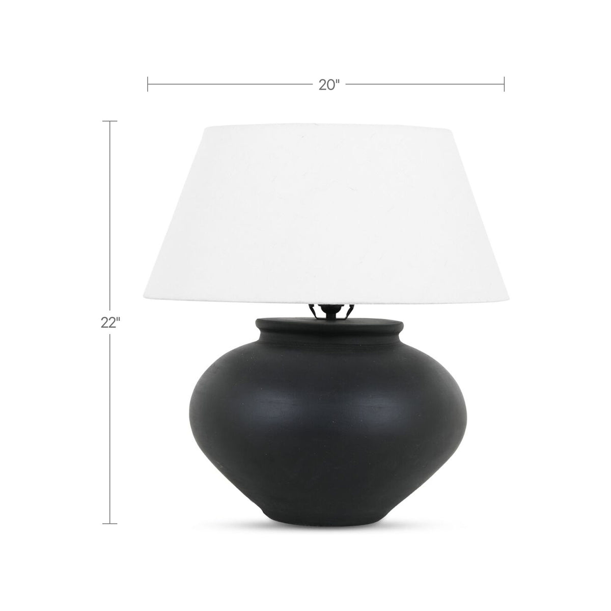 Olia - Table Lamp - Dark Brown / White