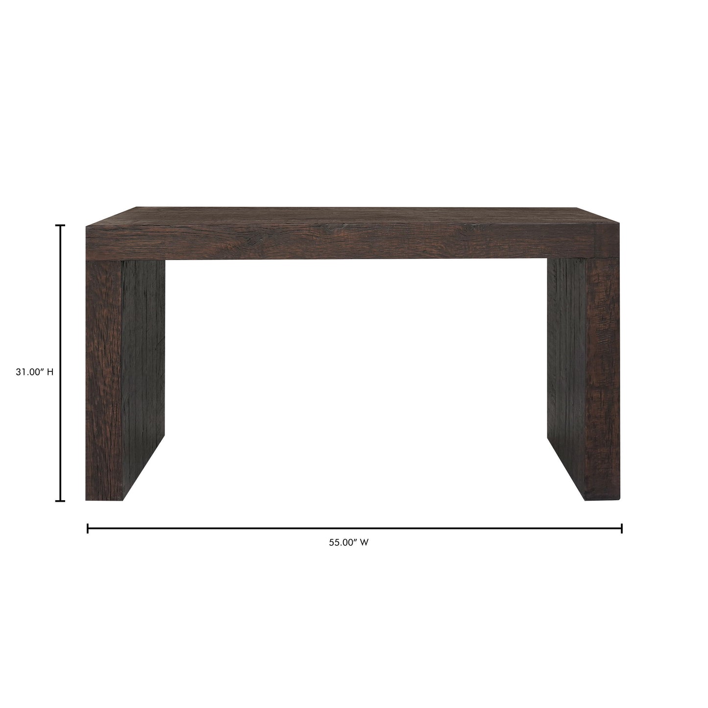 Evander - Console Table - Dark Brown