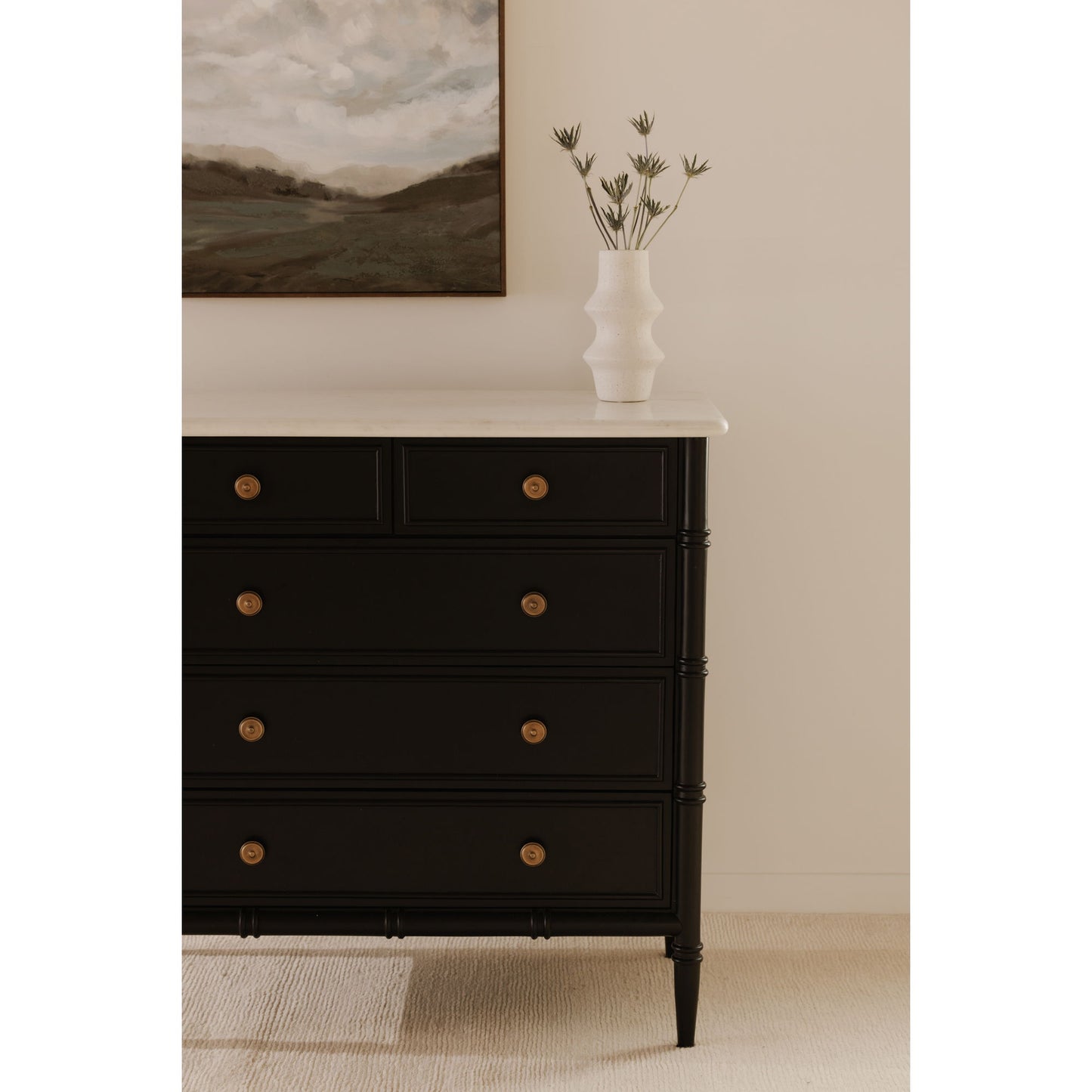 Eleanor - 5 Drawer Chest - Black