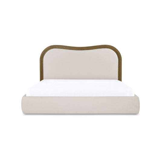 Camilla - King Bed - Oat / White / Beige