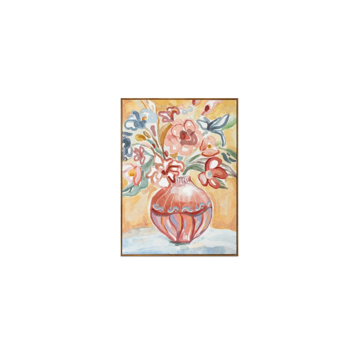 Gardener - Framed Painting - Natural