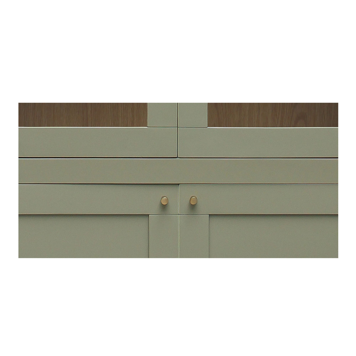 Hannah - Tall Display Cabinet - Green