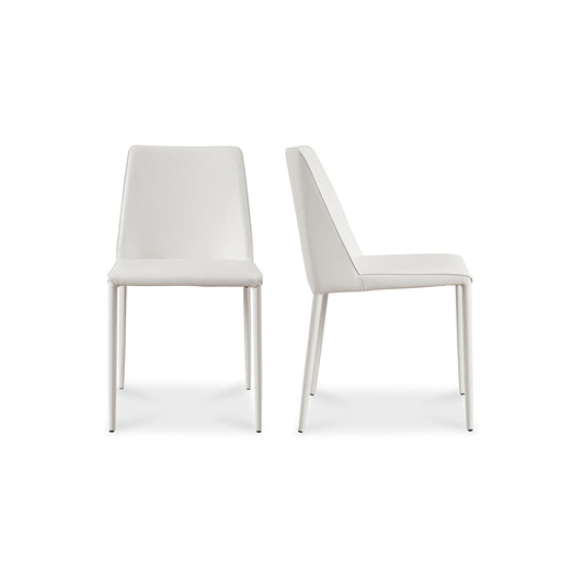 Nora - Vegan Leather Dining Chair (Set of 2) - White