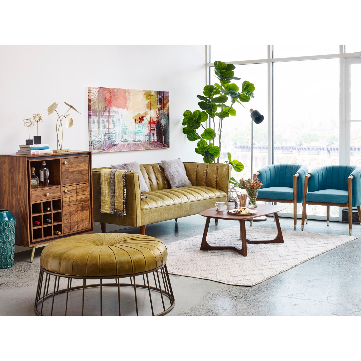 Godenza - Small Coffee Table - Natural Walnut