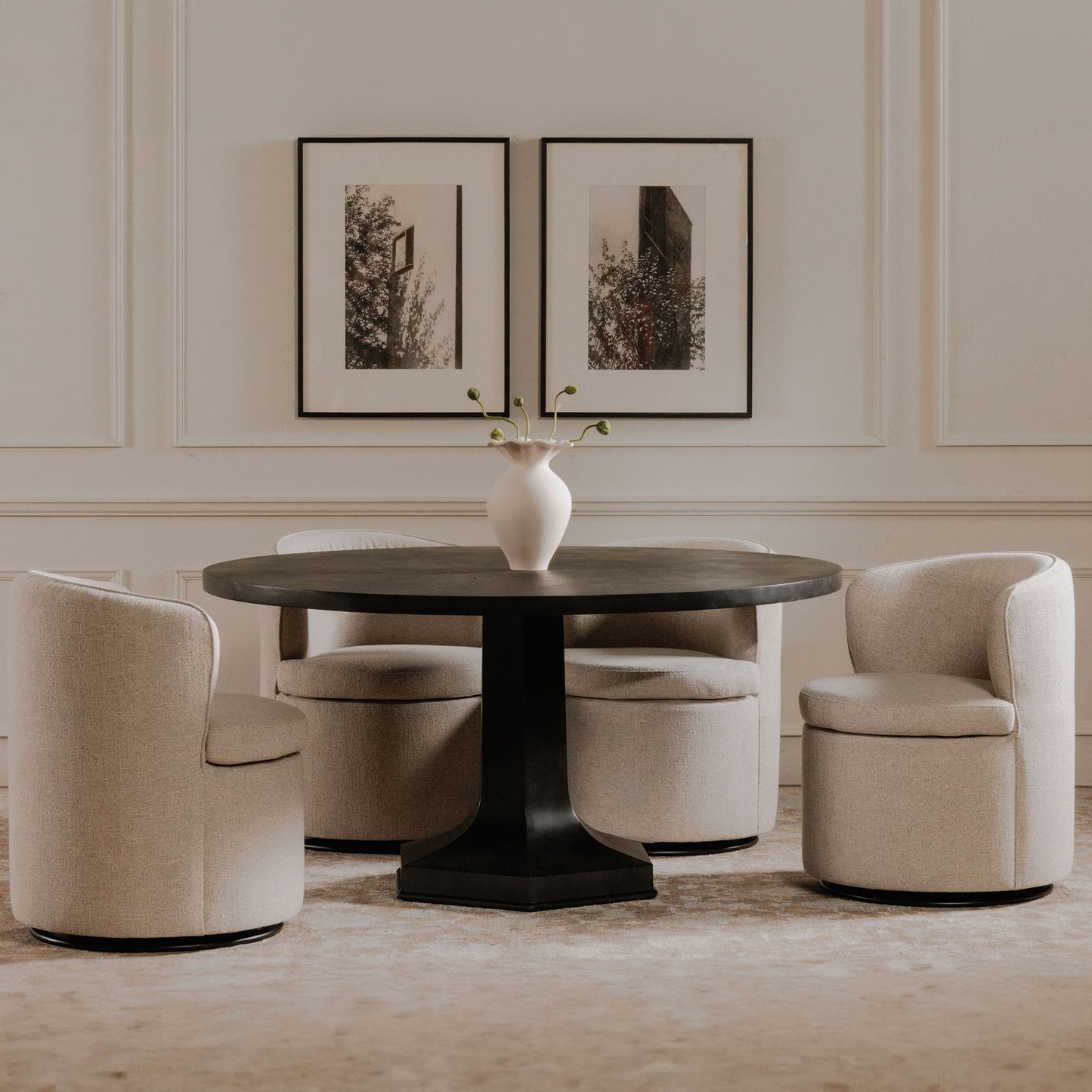Dane - Swivel Chair - Beige