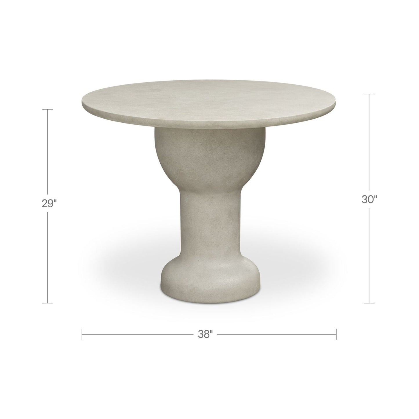 Magnolia - Outdoor Cafe Table - Cream