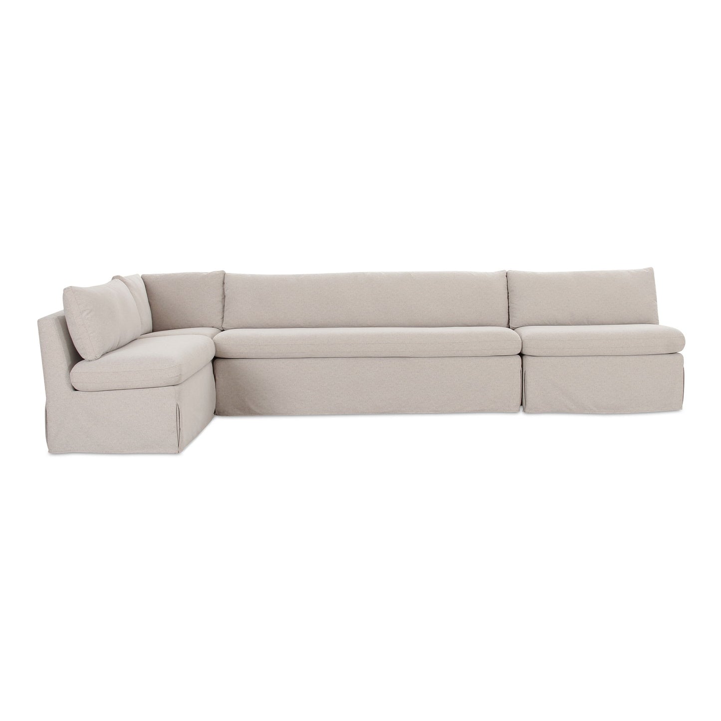 Fable - Slipcover Dining Banquette L-Shape - Beige