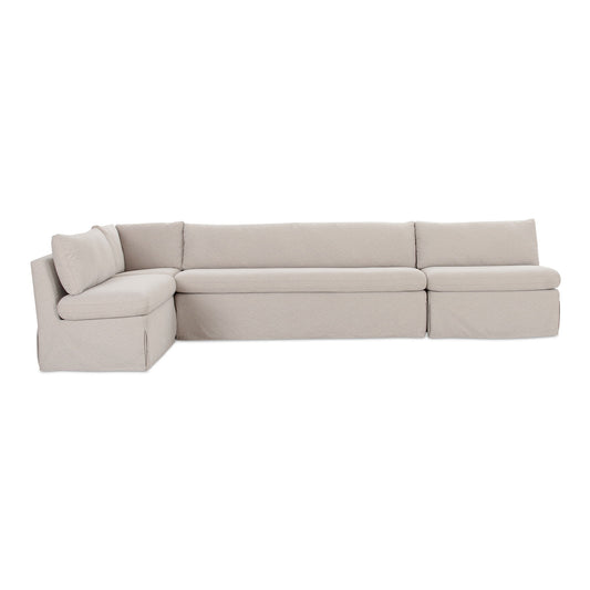 Fable - Slipcover Dining Banquette L-Shape - Beige