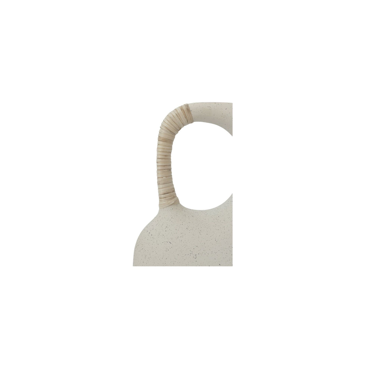 Vila - 13" Sculptural Vessel - Cream / White