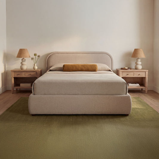 Colin - Queen Storage Bed - Light Brown