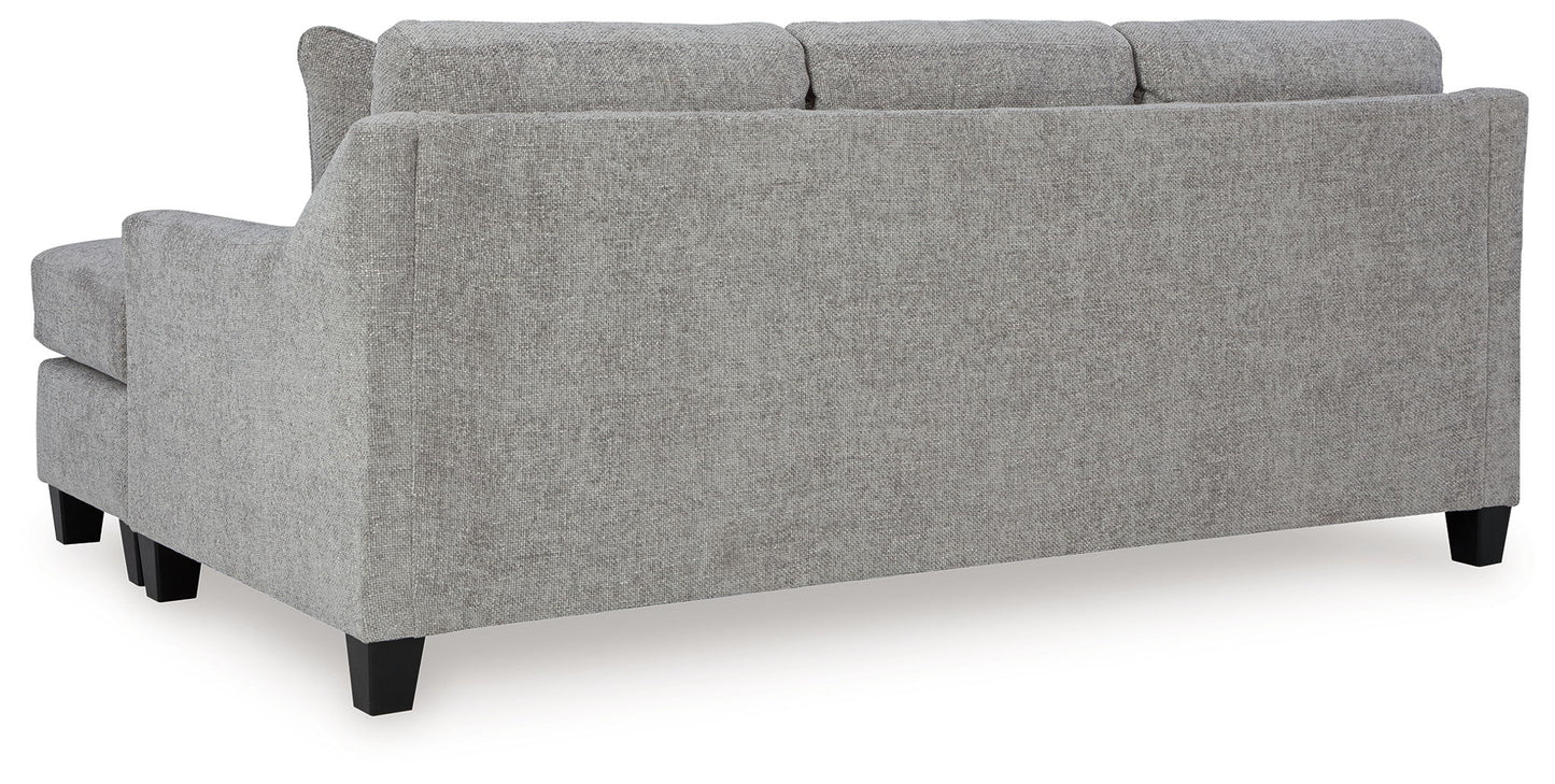 Keenelynn - Sofa Chaise - Nickel