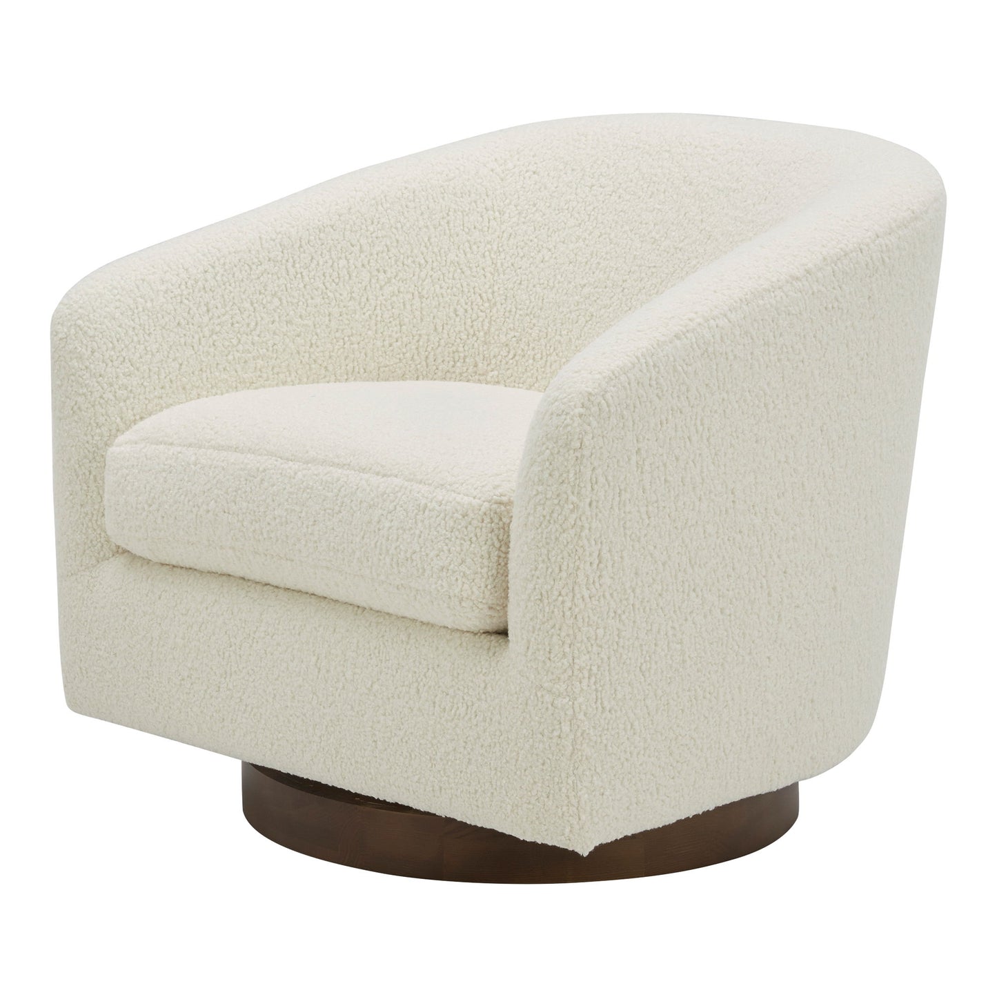 Oscy - Swivel Chair Vegan - Shearling White