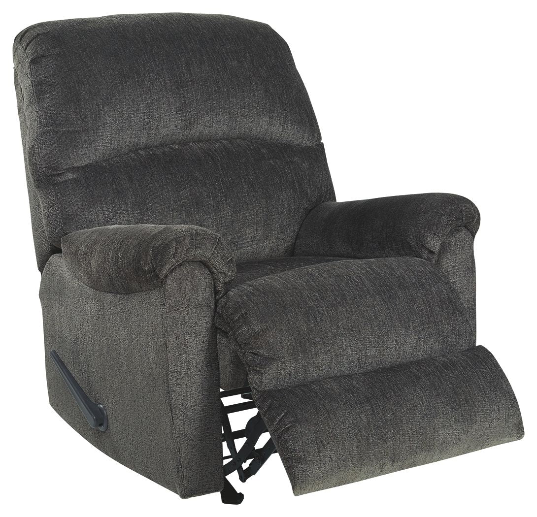 Ballinasloe - Smoke - Rocker Recliner - Fabric