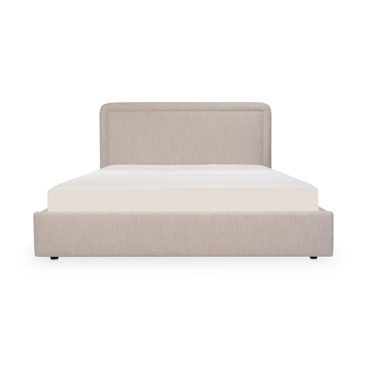 Simon - King Storage Bed - Flecked Beige