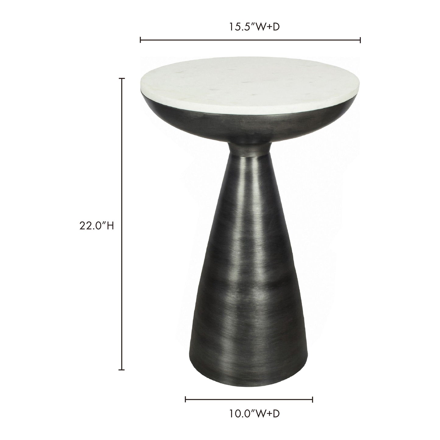 Font - Side Table - Dark Gray