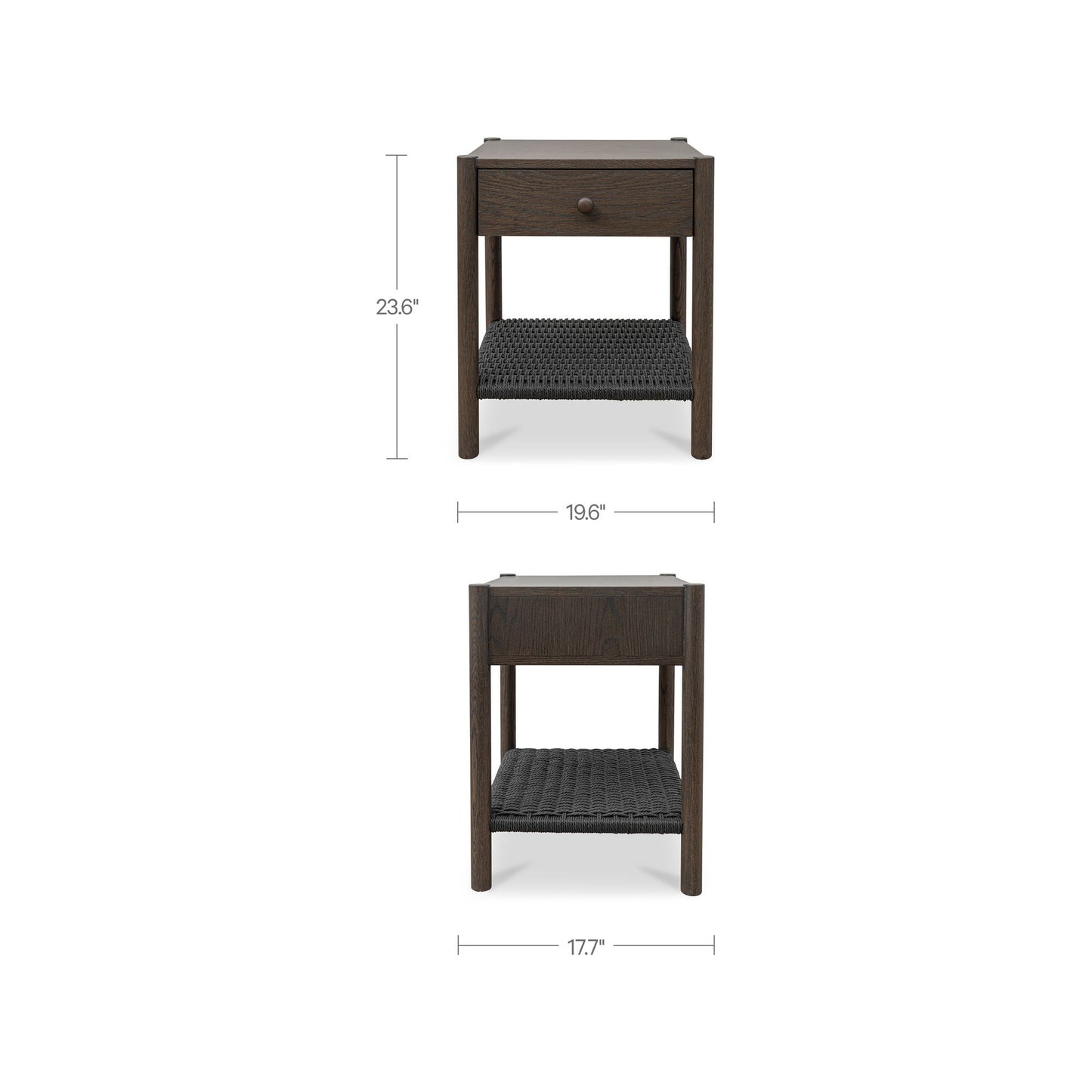 Millie - Accent Nightstand - Dark Brown