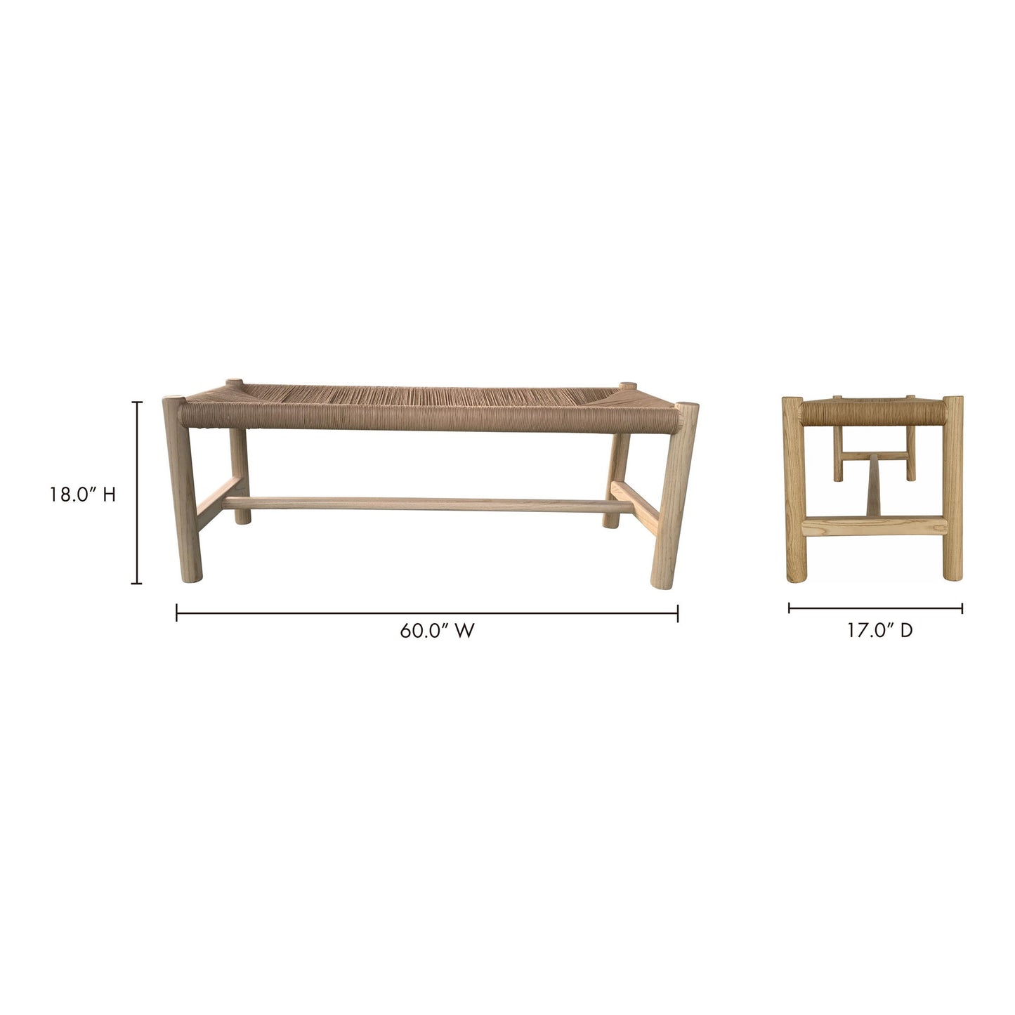 Hawthorn - Large Bench - Natural