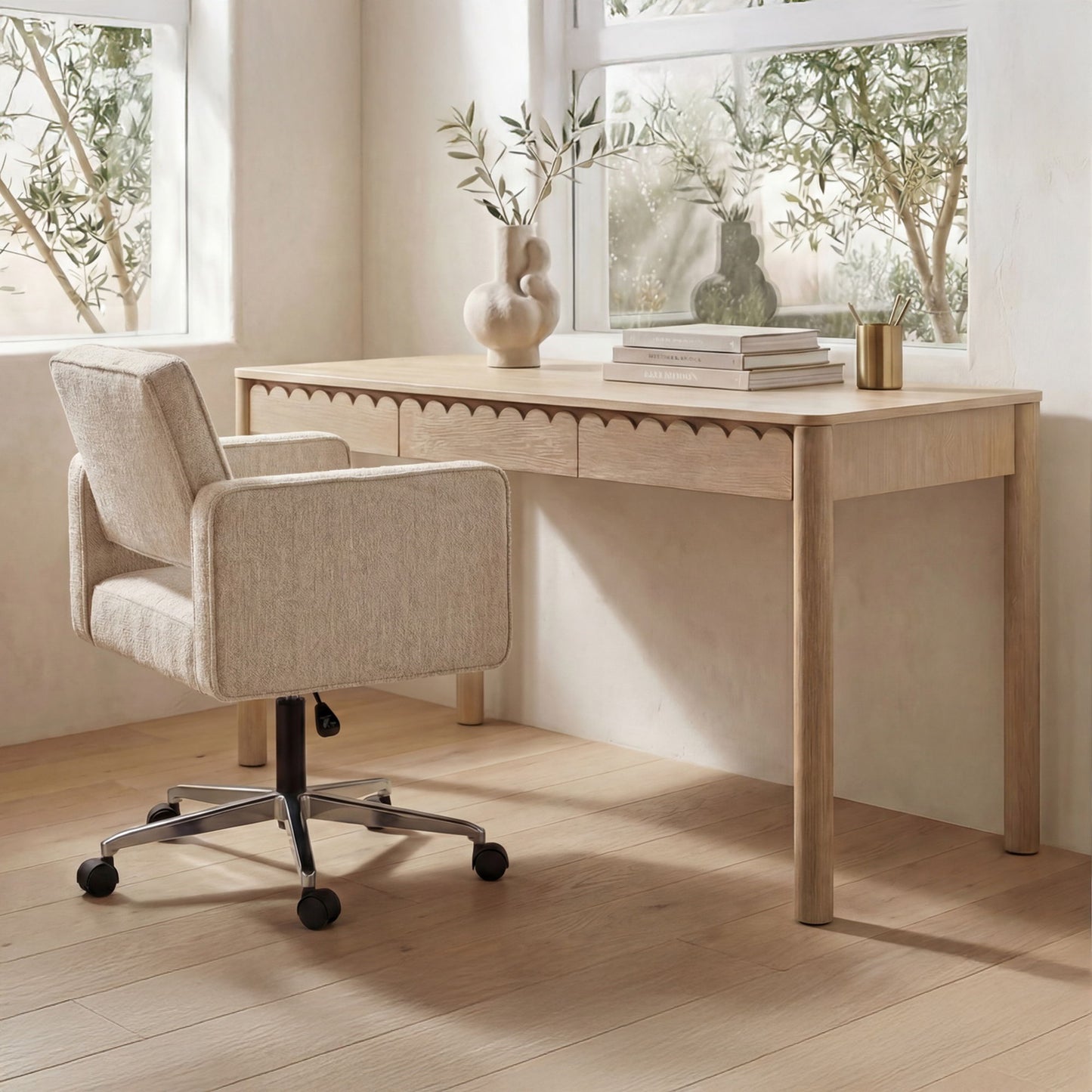 Harris - Office Chair - Oat / Beige