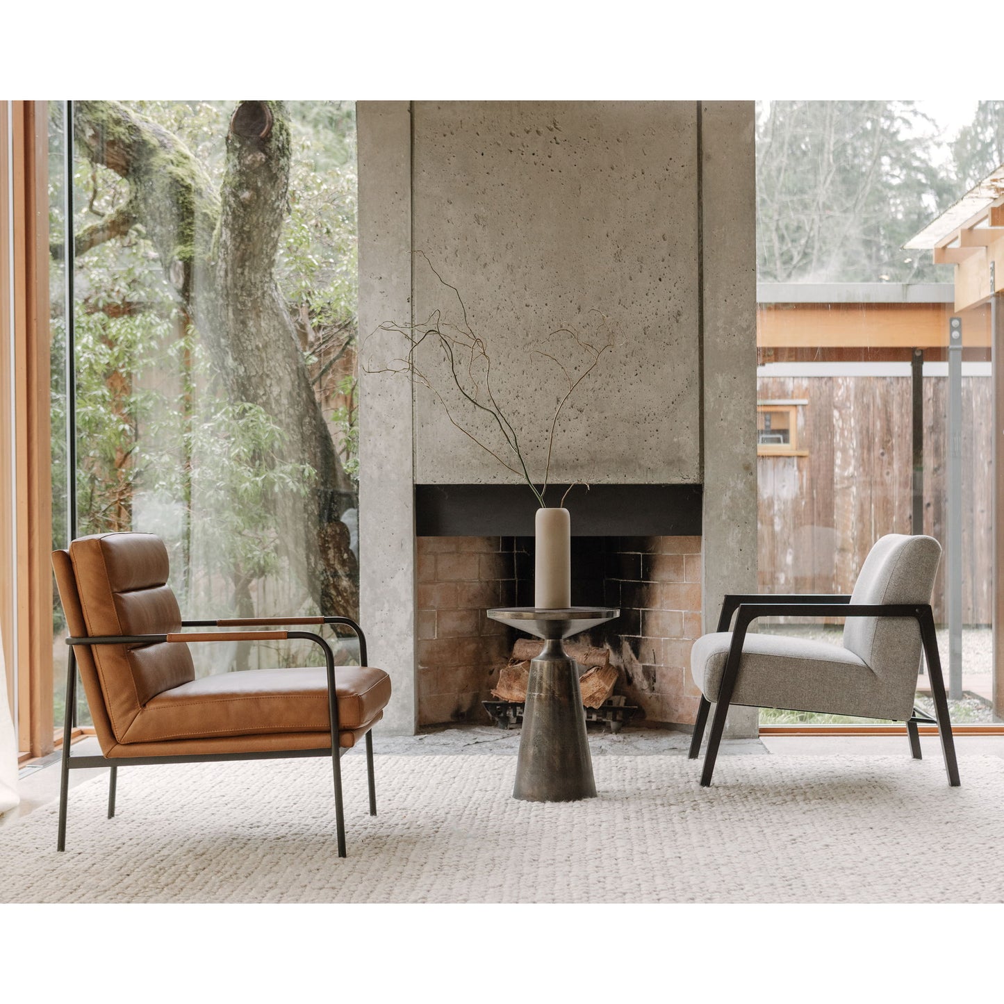 Verlaine - Armchair - Chestnut Brown
