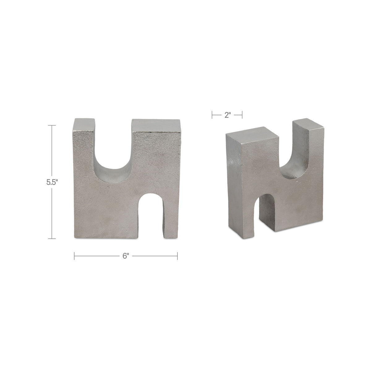 Odi - Cast Aluminum Decorative Object - Silver
